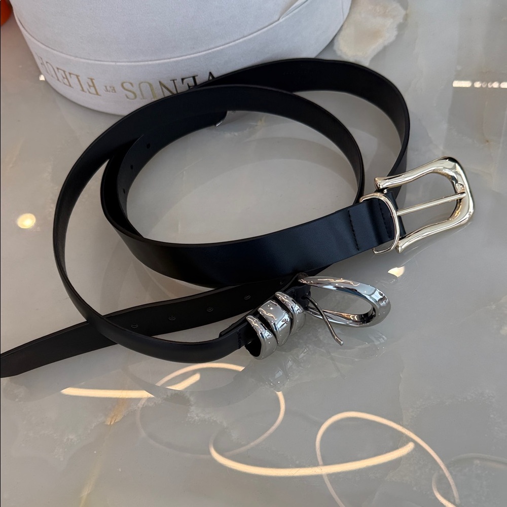 Black Leather Belt bundle